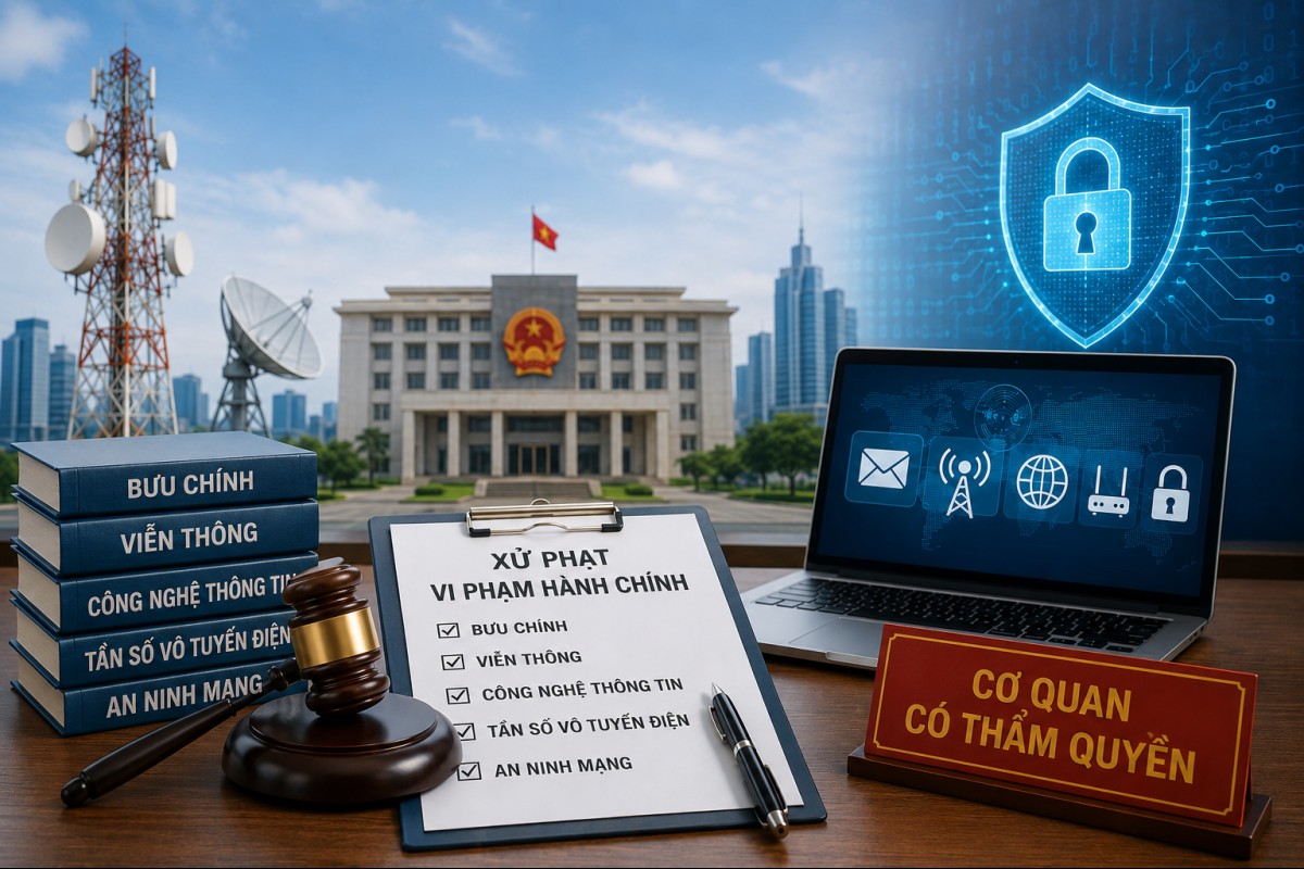 Sau tinh gọn bộ máy, ai có thẩm quyền xử phạt vi phạm trong lĩnh vực bưu chính, viễn thông và an ninh mạng?