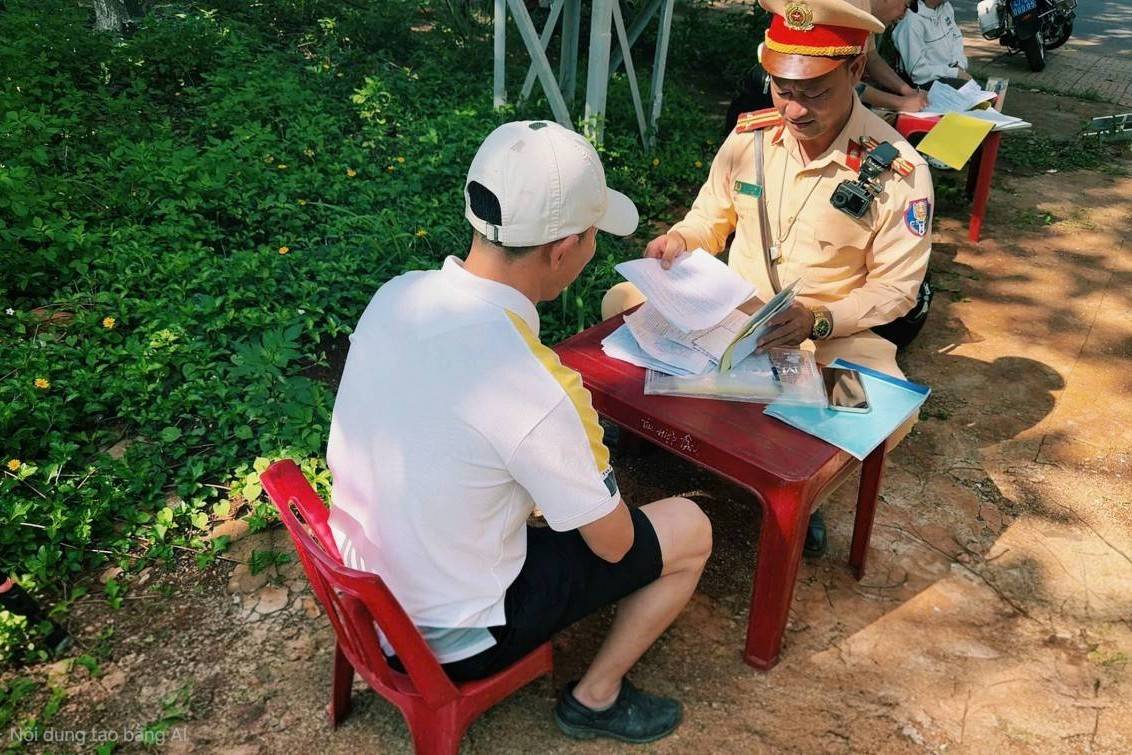 Đắk Lắk: Vượt xe không đúng quy định, một tài xế bị phạt 5 triệu đồng