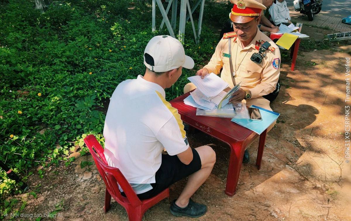 Đắk Lắk: Vượt xe không đúng quy định, một tài xế bị phạt 5 triệu đồng