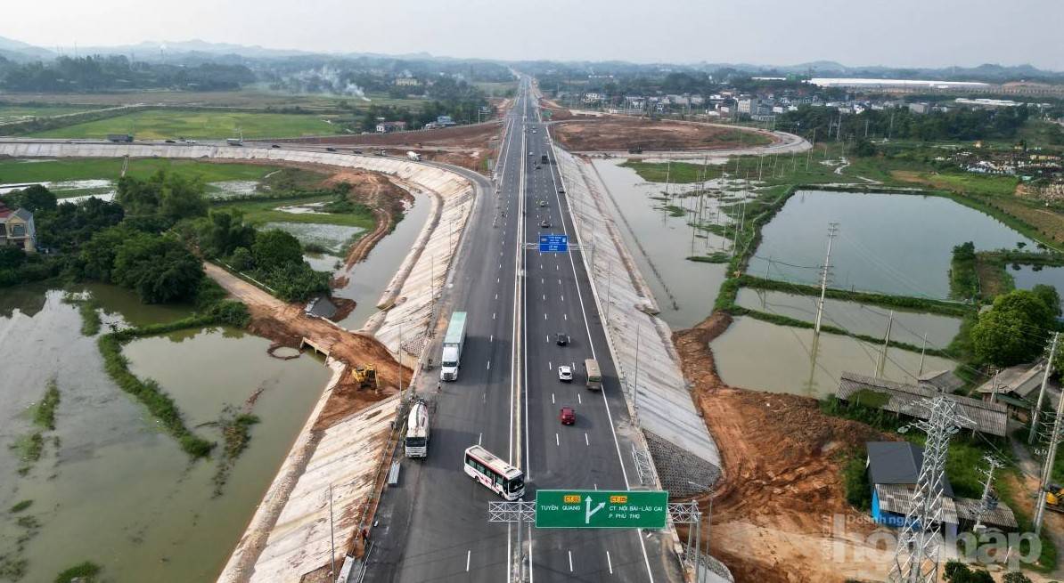Tuyến nối hai cao tốc gần 700 tỷ đồng ở Phú Thọ sắp về đích