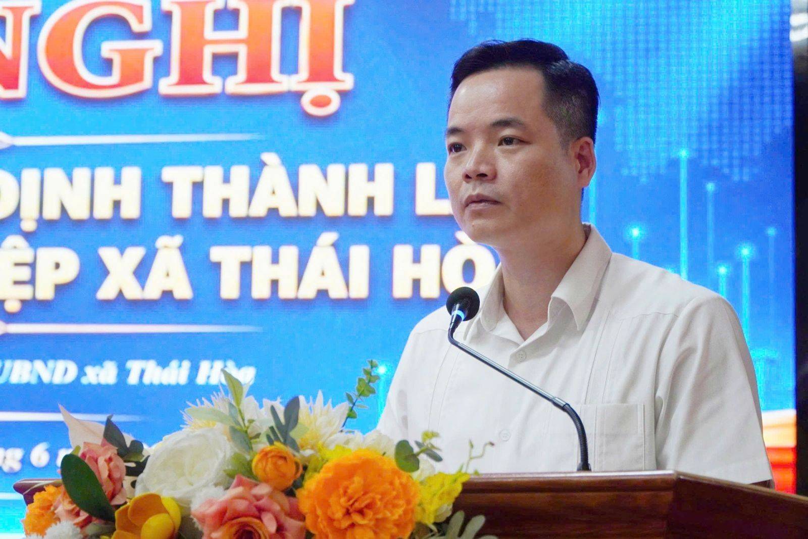 Phát biểu tại hội nghị, ông Ma Phúc Dự, Bí thư Đảng ủy xã Thái Hòa