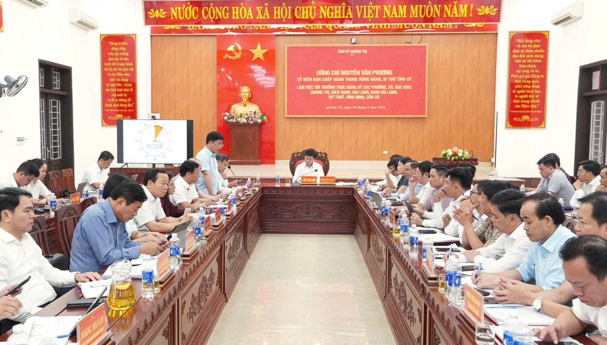 Quảng Trị đẩy nhanh giải ngân đầu tư công, hoàn thiện hạ tầng và chuyển đổi số ở cơ sở