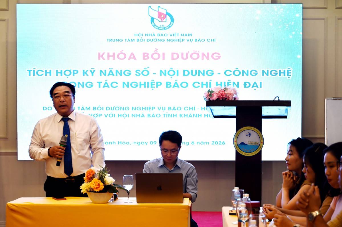 Hội Nhà báo tỉnh Khánh Hòa tổ chức lớp bồi dưỡng Nghiệp vụ báo chí