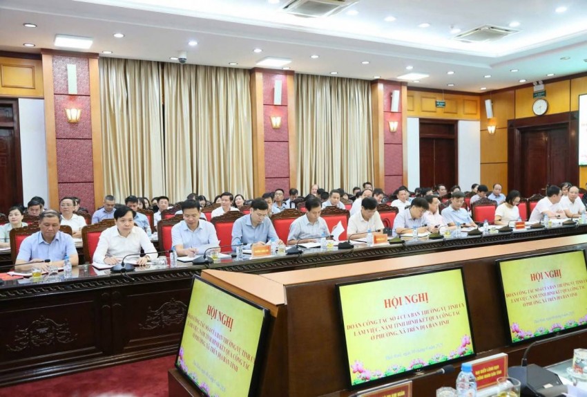 Hưng Yên: Đoàn công tác số 4 của Ban Thường vụ Tỉnh ủy làm việc với 14 xã, phường