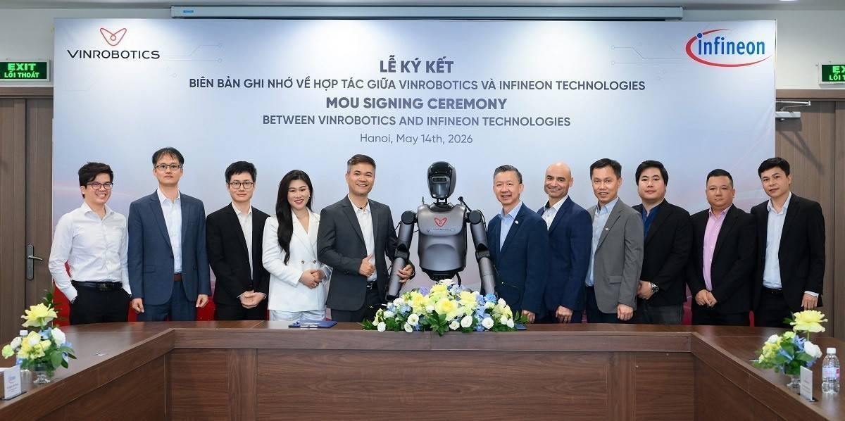 Bắt tay Infineon, VinRobotics  quyết giành vé vào kỷ nguyên AI vật lý