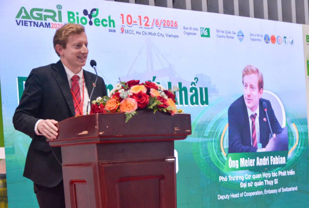 Ông Andri Meier, Phó Trưởng ban Hợp tác Phát triển – Đại sứ quán Thụy Sĩ tại Việt Nam