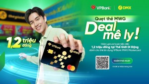 Thẻ tín dụng VPBank MWG Mastercard gia tăng ưu đãi cho người dùng tới 1,2 triệu đồng