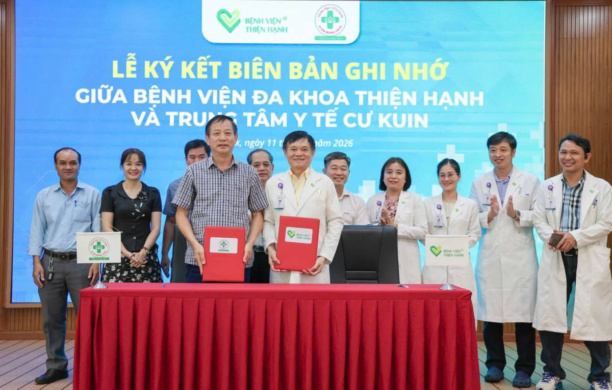 Việc ký kết hợp tác chuyên môn giữa 2 đơn vị nhằm nâng cao chất lượng khám chữa bệnh cho người dân.