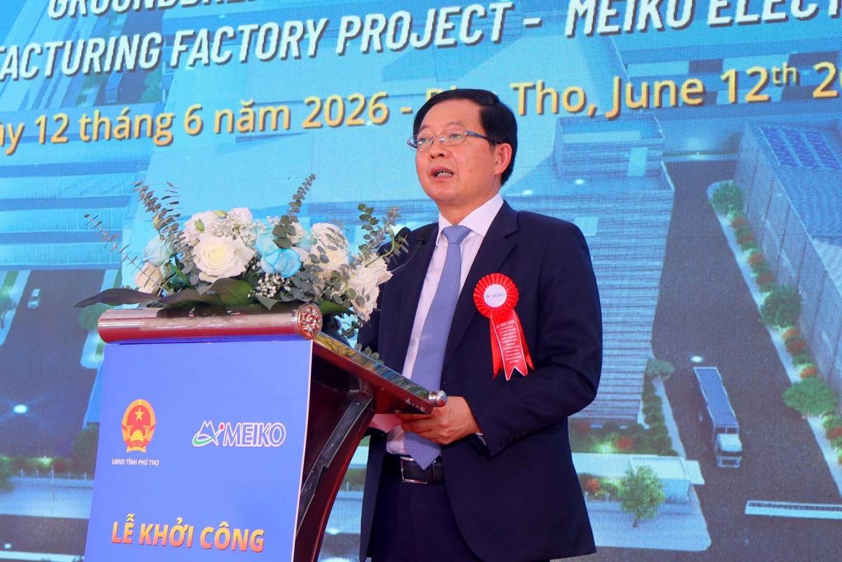 Dự án “luồng xanh” FDI đầu tiên tại Phú Thọ chính thức khởi công