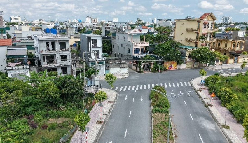 Đường Trần Phú trong Khu TĐC 26 HA đã hoàn thiện chở kết nối