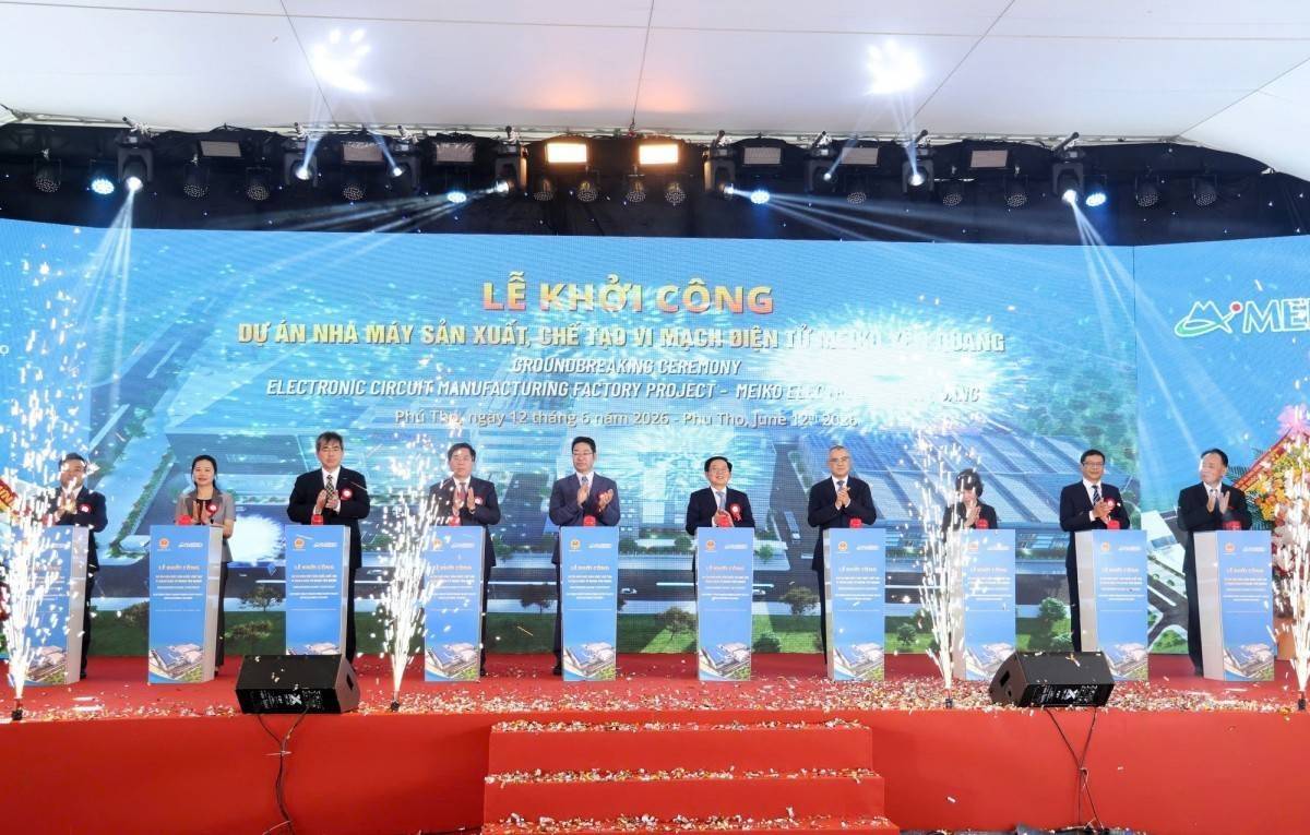 Khởi công xây dựng Nhà máy sản xuất, chế tạo vi mạch điện tử Meiko Yên Quang