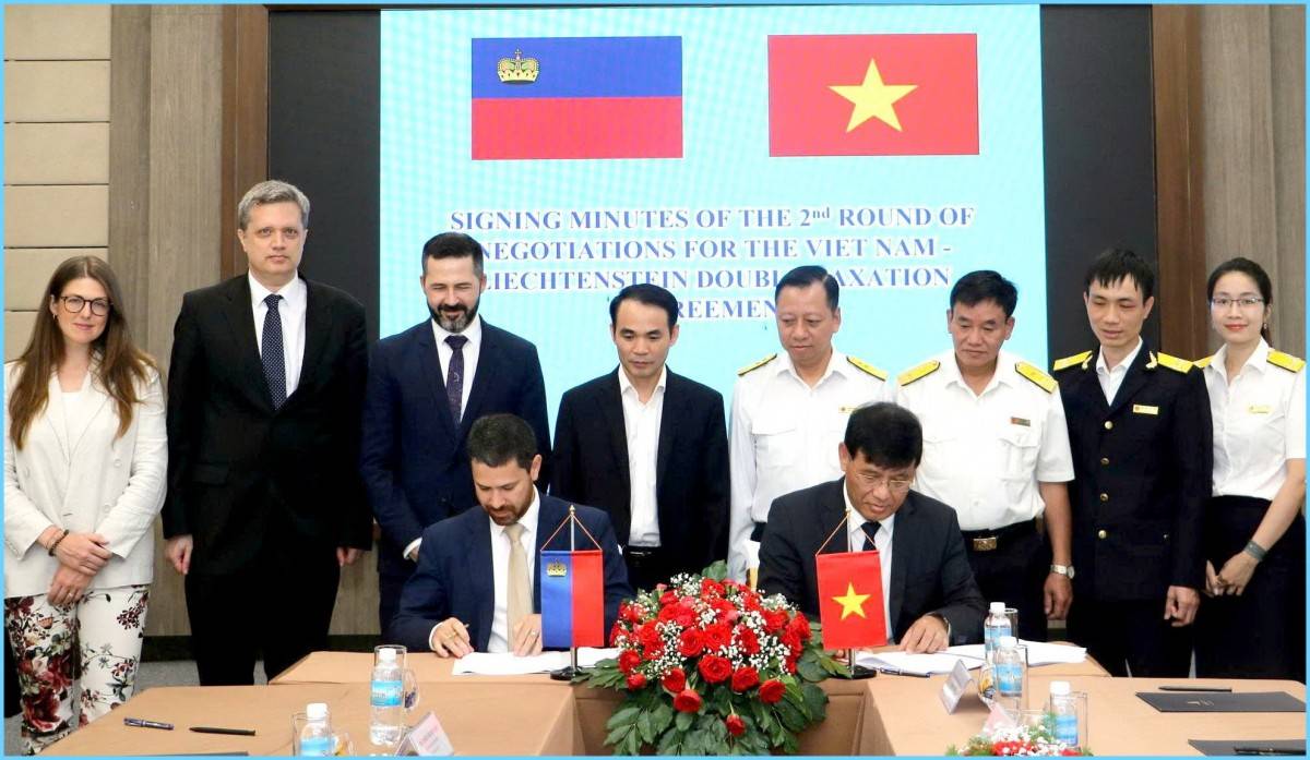 Liechtenstein và Việt Nam ký kết Biên bản ghi nhớ về dự thảo Hiệp định tránh đánh thuế hai lần giữa hai nước