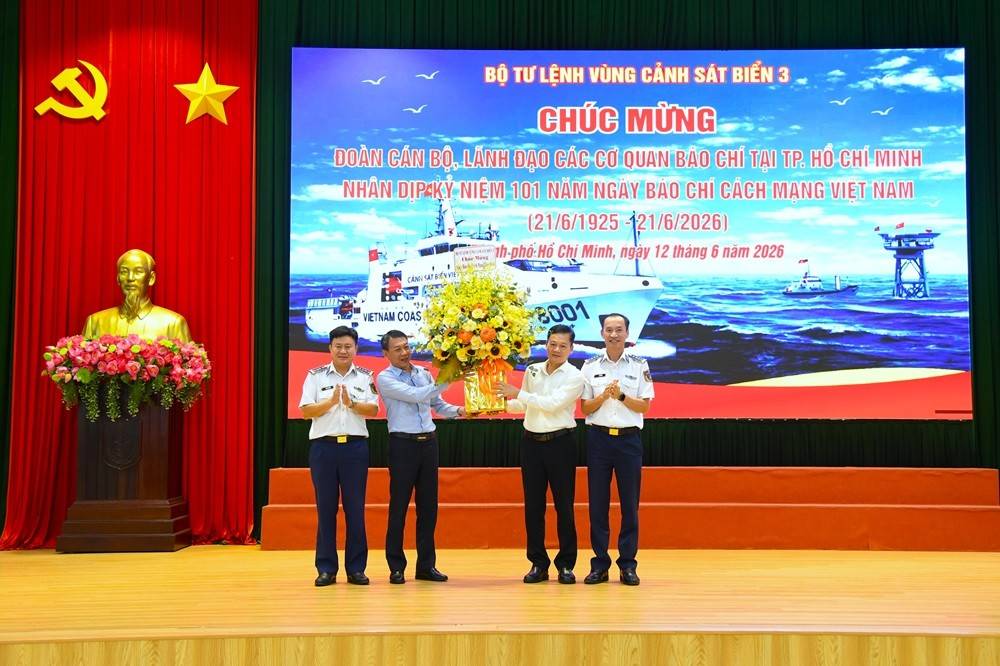 Bộ Tư lệnh Vùng Cảnh sát biển 3: Báo chí góp phần tuyên truyền bảo vệ biển, đảo
