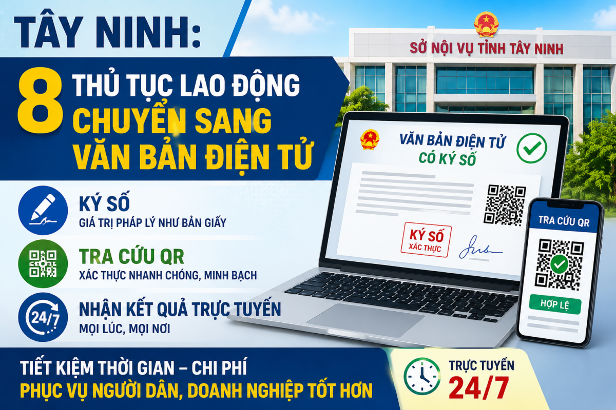 Thủ tục hành chính điện tử Tây Ninh giúp người dân và doanh nghiệp thực hiện hồ sơ trực tuyến
