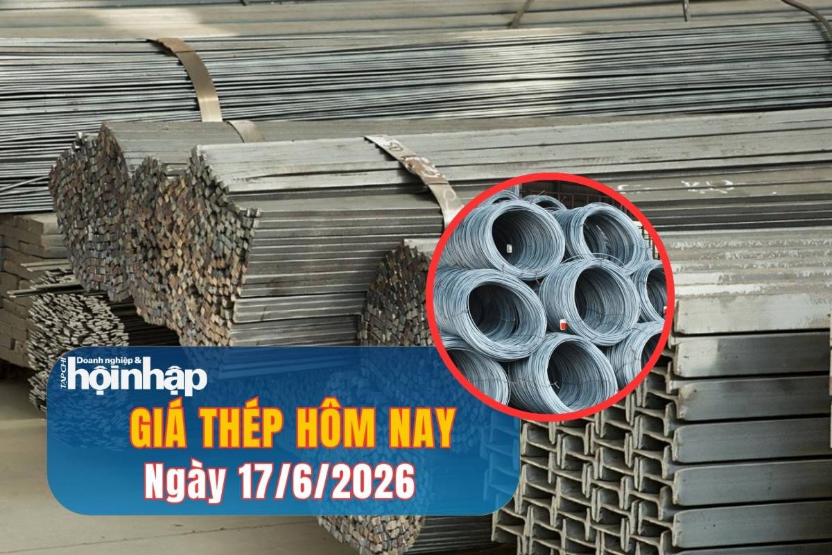 Giá thép hôm nay 16/6/2026: Lo ngại nguồn cung thúc đẩy giá tăng trở lại