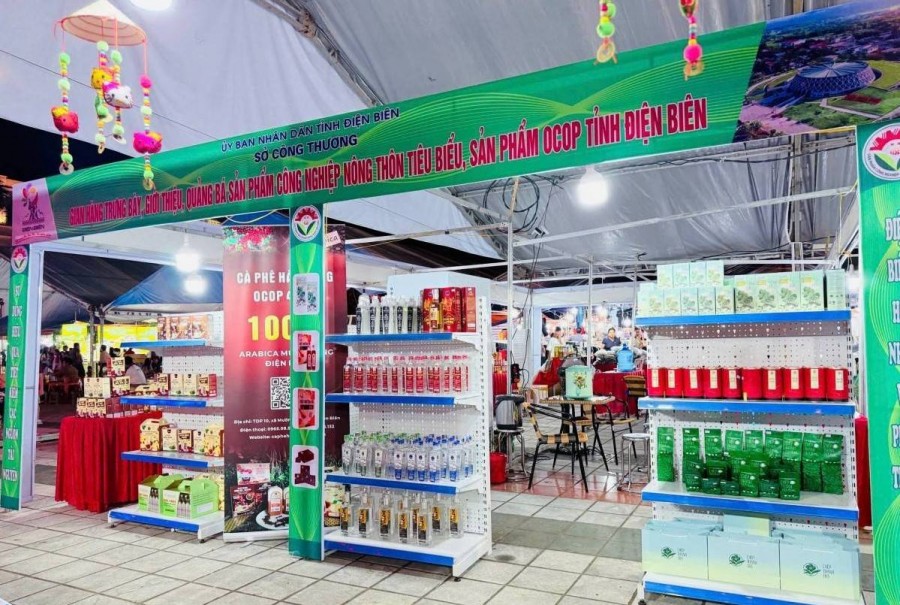 Hơn 200 gian hàng làm nóng Hội chợ OCOP Điện Biên 2026