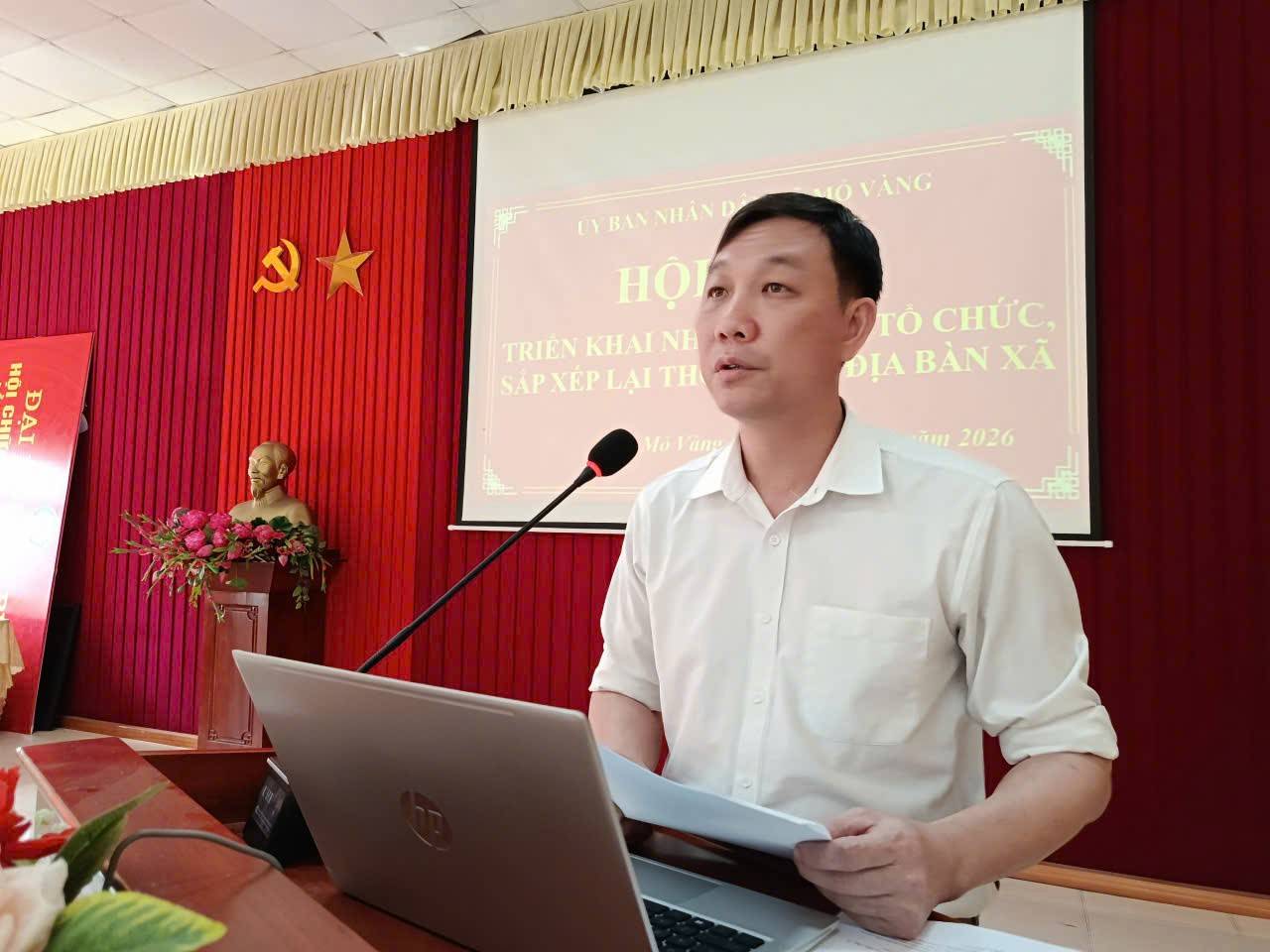 Trưởng phòng VH thông qua đề án sắp xếp