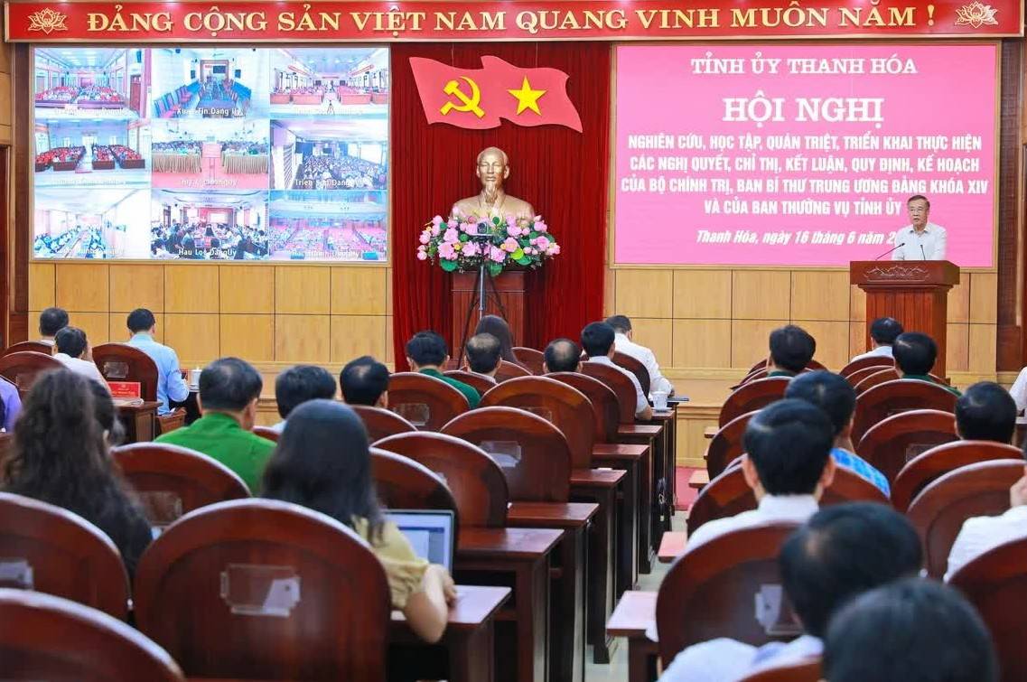Thanh Hoá: Hơn 40 nghìn đại biểu tham gia hội nghị quán triệt các nghị quyết, chỉ thị