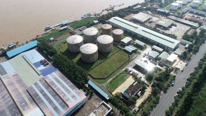 Một kho hàng của Công ty Cổ phần Thương mại Đầu tư Dầu khí Nam Sông Hậu. Ảnh: NSH Petro.