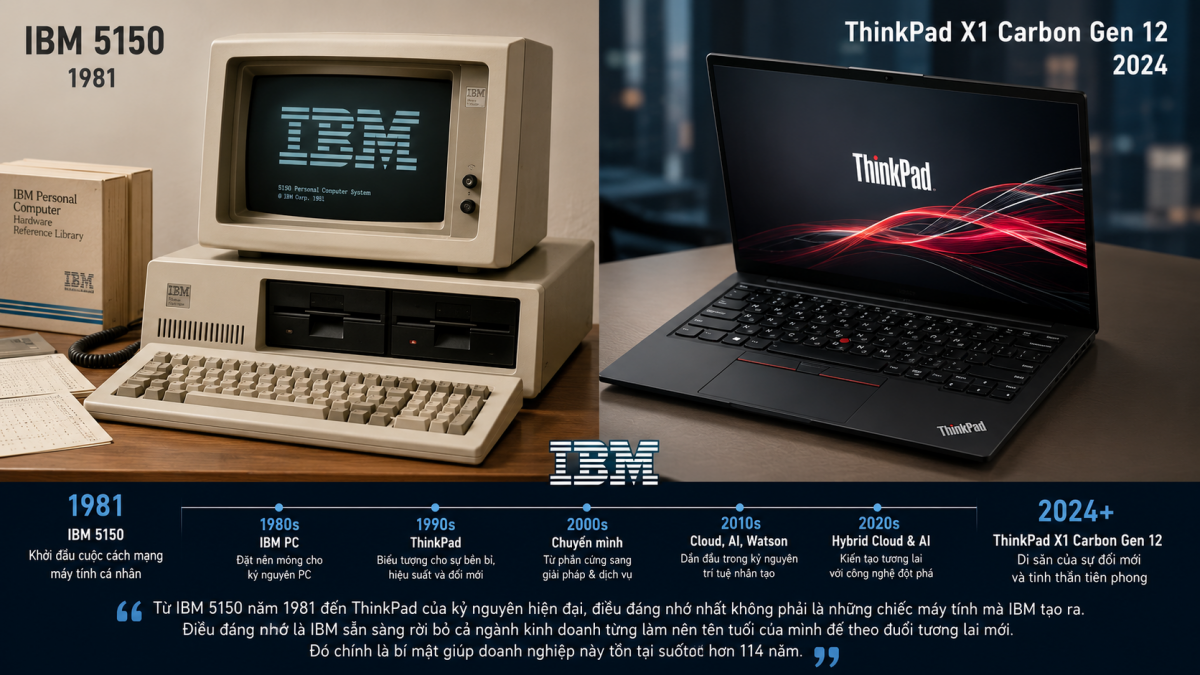 IBM sống sót nhờ bí mật: dám từ bỏ chính mình