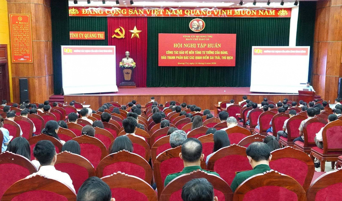 Quảng Trị nâng cao năng lực cán bộ làm công tác bảo vệ nền tảng tư tưởng của Đảng