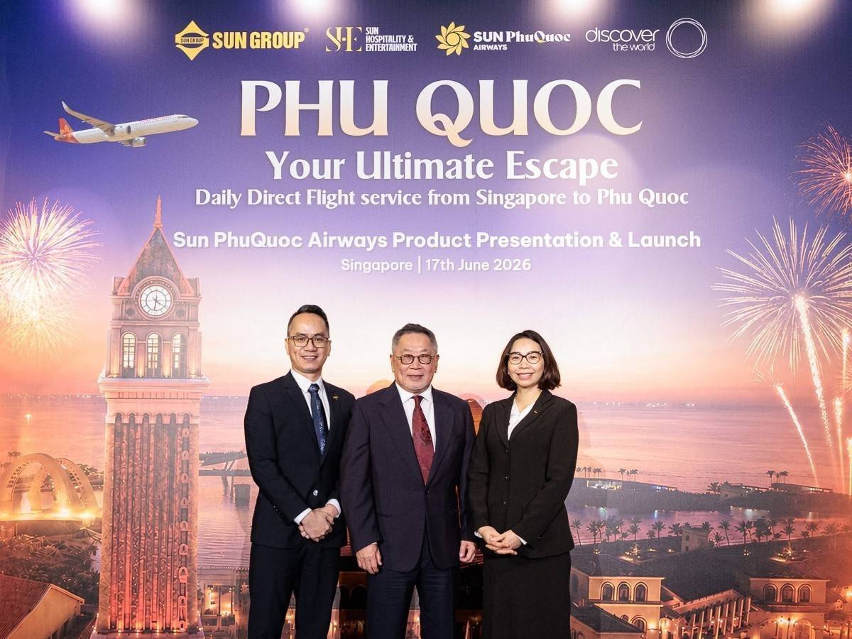 Sun PhuQuoc Airways mở đường bay thẳng Singapore - Phú Quốc từ 25/7, tặng vé cáp treo Hòn Thơm cho hành khách