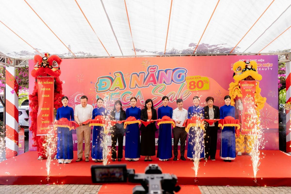 Hơn 300 thương hiệu hội tụ tại Đà Nẵng Mega Sale 2026, giảm giá tới 100%
