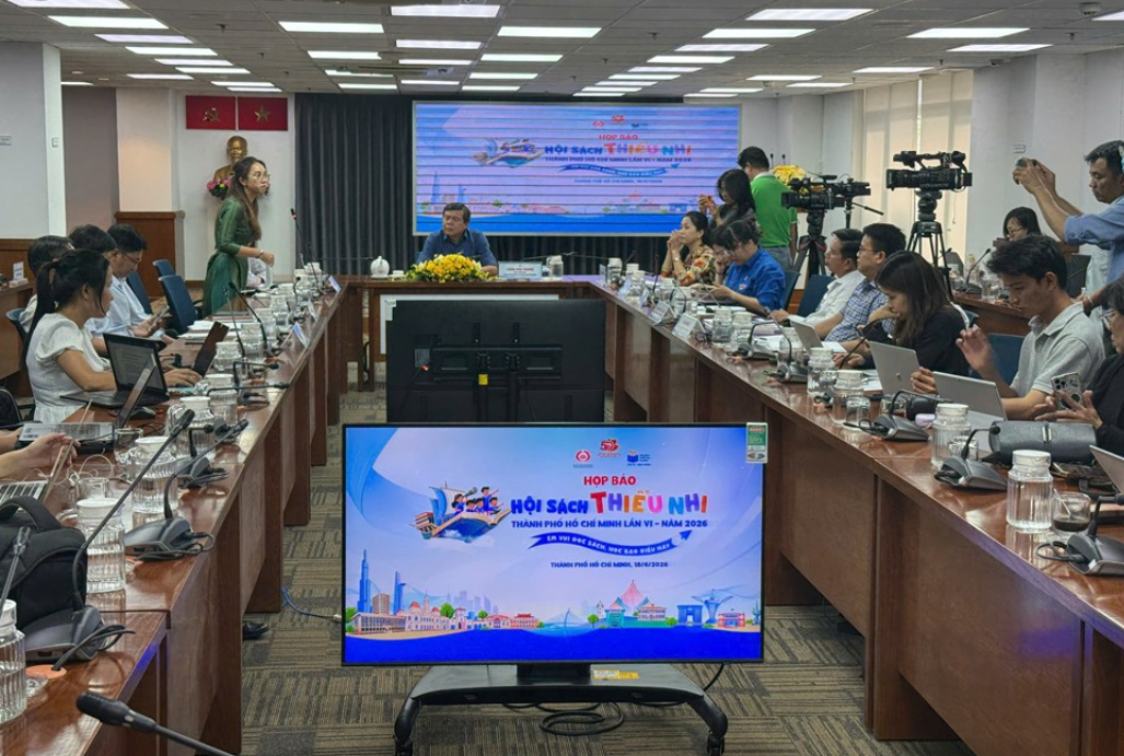 Hội sách Thiếu nhi TP.HCM lần VI năm 2026 tổ chức tại 3 địa điểm với hơn 100 hoạt động