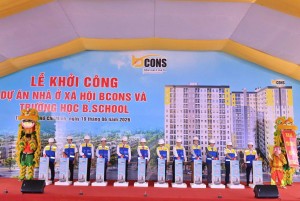 Bcons khởi công dự án nhà ở xã hội và trường học trong khu đô thị Bcons City Life