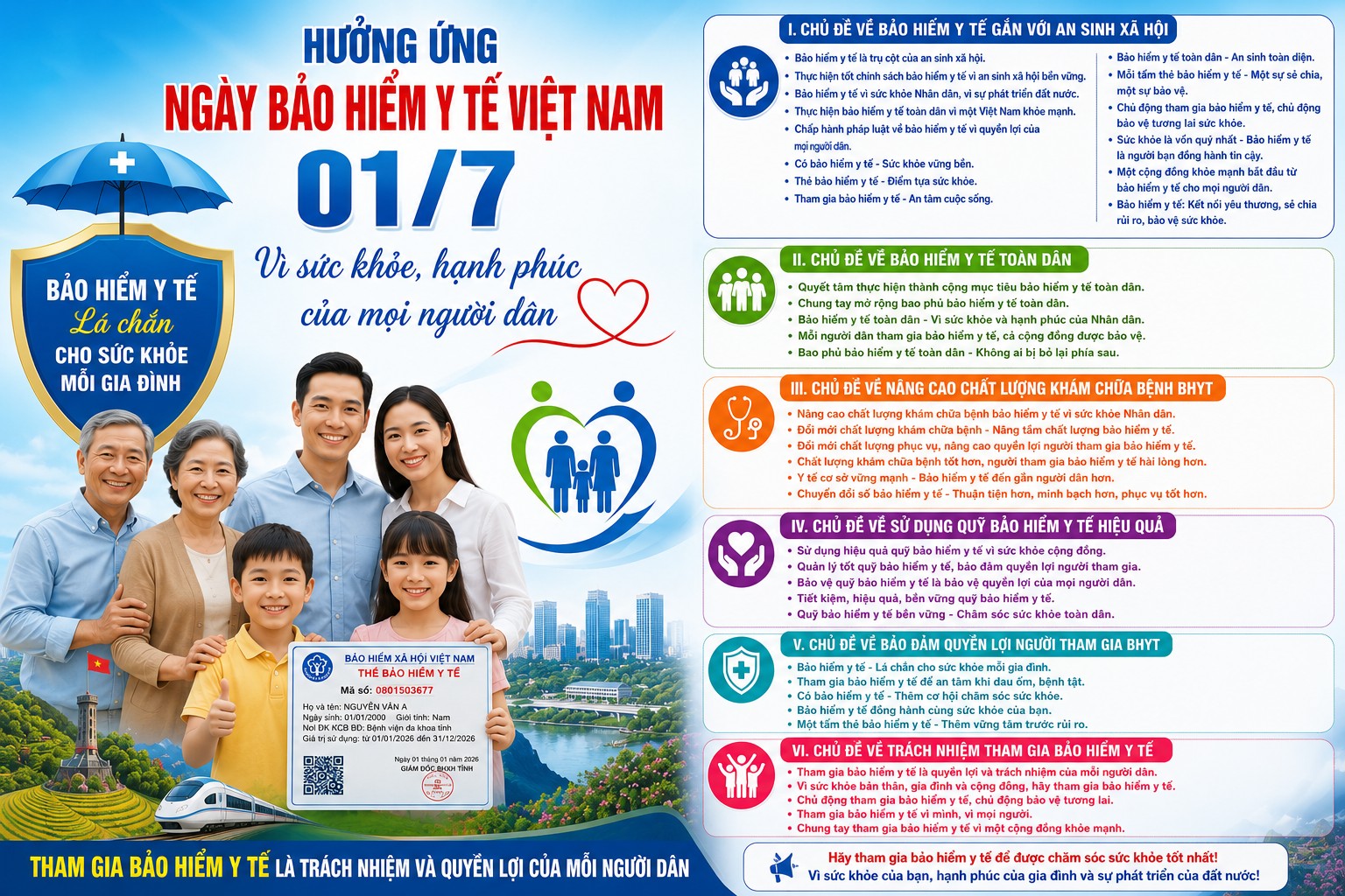 Lào Cai đẩy mạnh truyền thông hưởng ứng Ngày Bảo hiểm y tế Việt Nam 1/7