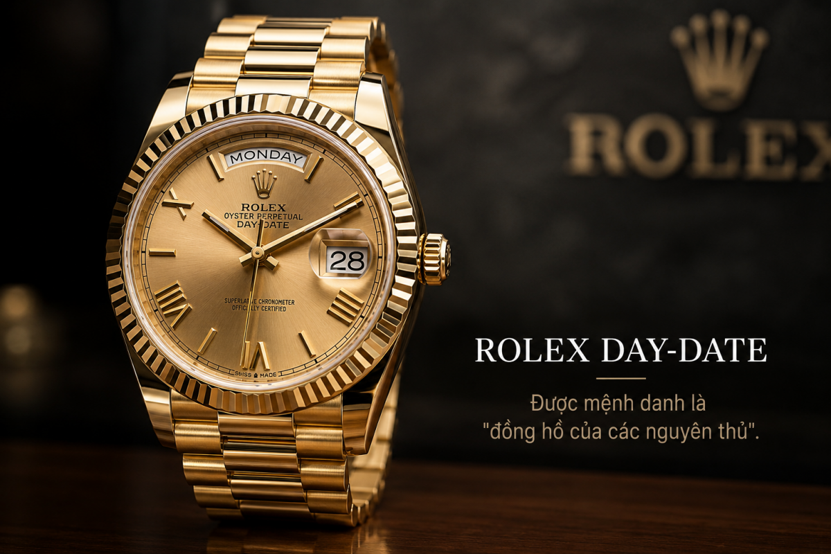 Day-Date được gọi là “President Watch” vì xuất hiện trên cổ tay nhiều nguyên thủ quốc gia.