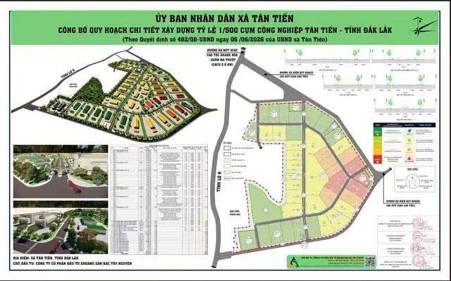 Toàn cảnh quy hoạch chi tiết xây dựng dự án Cụm công nghiệp Tân Tiến.