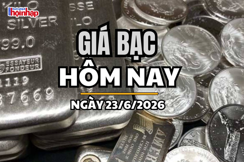 Giá bạc hôm nay 23/6/2026: Giá bạc đồng loạt đảo chiều tăng