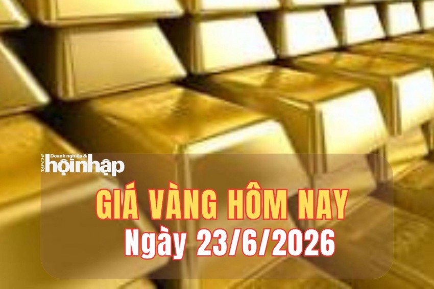 Giá vàng hôm nay 23/6/2026: Giá vàng trong nước tăng sốc