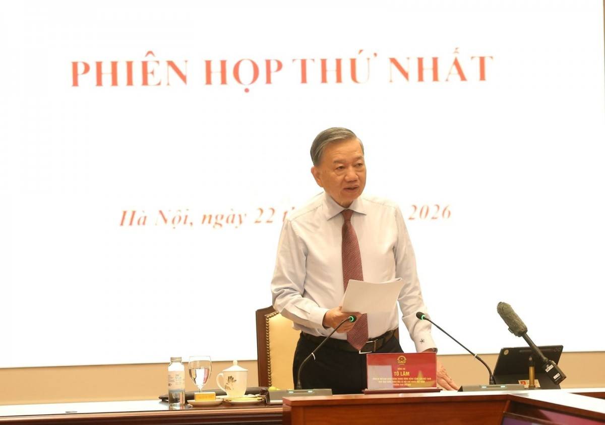 Tổng Bí thư, Chủ tịch nước Tô Lâm phát biểu tại phiên họp