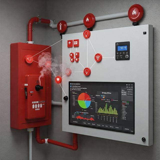 Trong các tòa nhà thông minh thế hệ mới, hệ thống AI không chỉ phát hiện cháy mà còn kết nối với điều hòa, thang máy, cửa thoát hiểm và trung tâm điều hành để tự động kích hoạt các kịch bản ứng phó khẩn cấp.