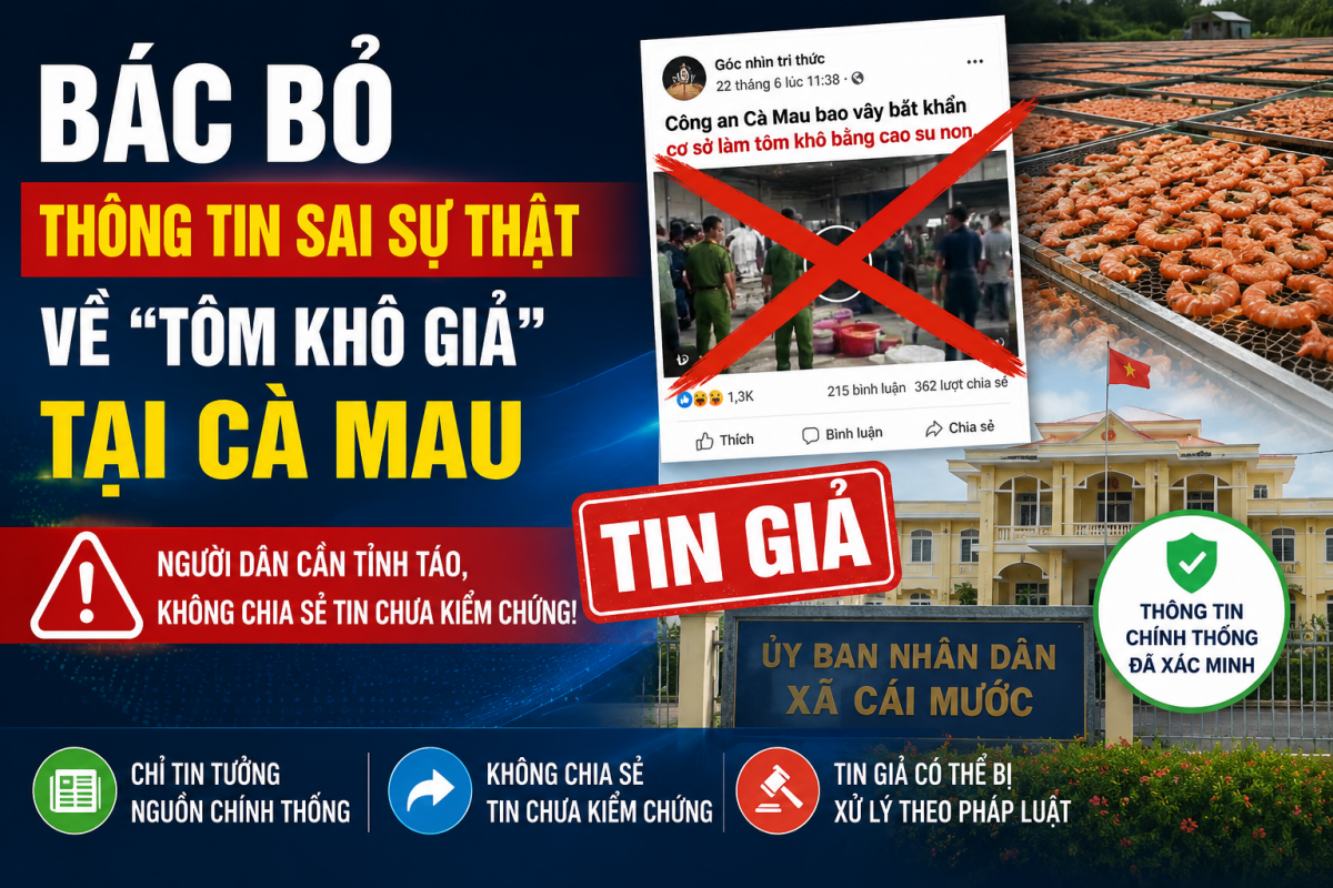 Công an Cà Mau bao vây bắt khẩn cơ sở làm tôm khô bằng cao su non