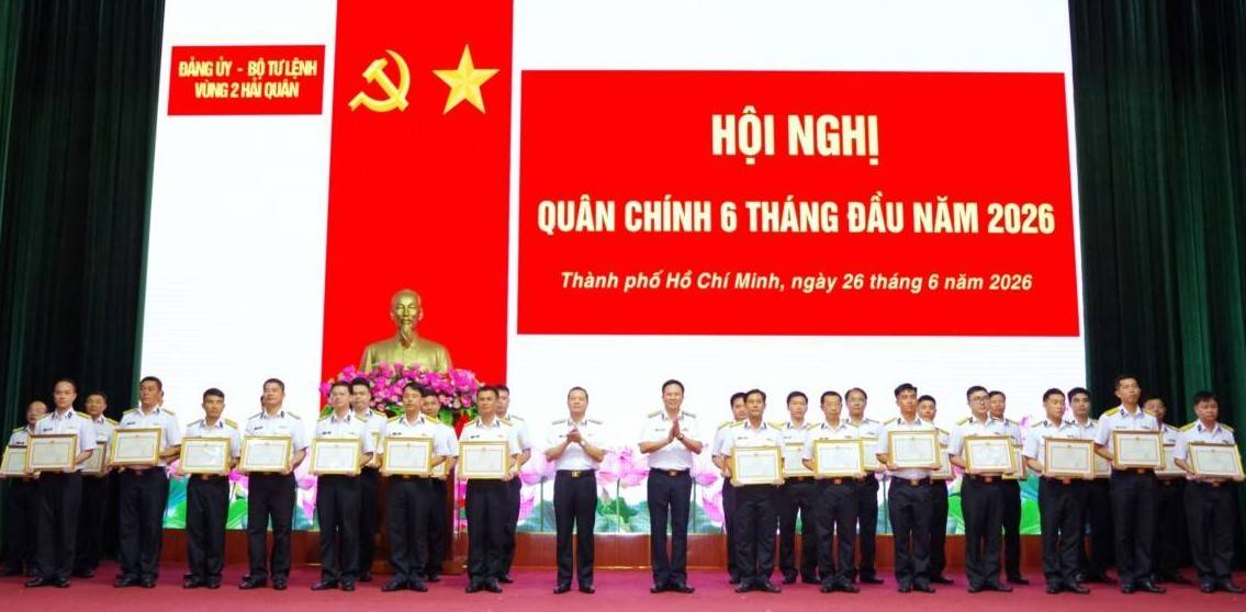 TP. Hồ Chí Minh: Vùng 2 Hải quân tổ chức Hội nghị quân chính 6 tháng đầu năm 2026
