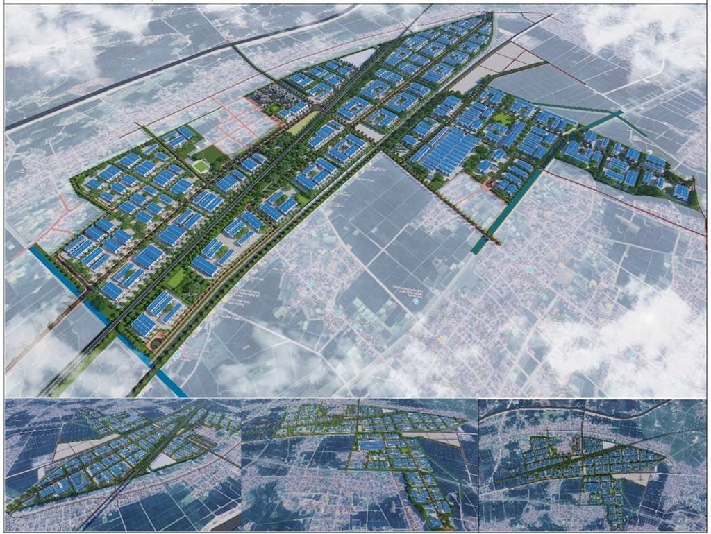 Phối cảnh minh họa khu công nghiệp Diễn Quỳnh 1