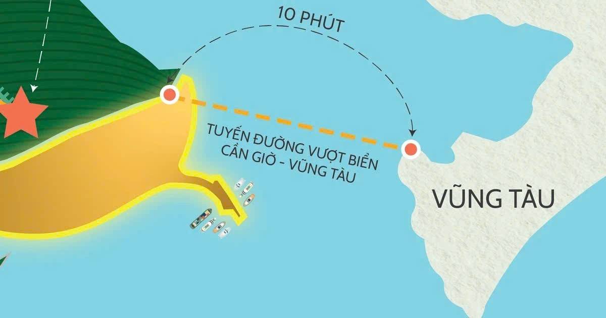 Đường vượt biển Cần Giờ - Vũng Tàu khởi công ngày 1/7 thiết lập thêm một cột mốc tăng giá mới cho Lagoonia Legacy