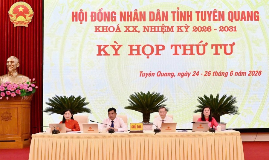 Kỳ họp thứ tư HĐND tỉnh Tuyên Quang khóa XX: Quyết sách đồng bộ, tạo động lực phát triển 6 tháng cuối năm 2026