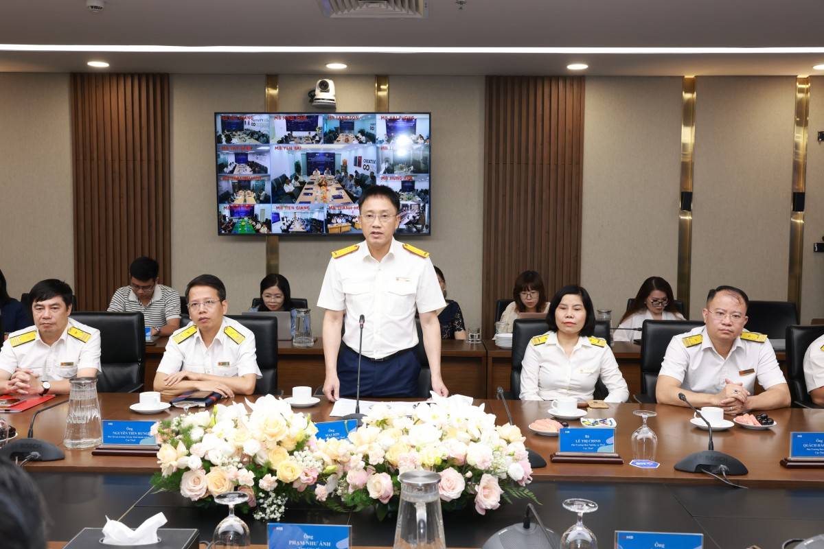 Ông Mai Sơn – Phó Cục trưởng Cục Thuế phát biểu tại lễ ký kết.