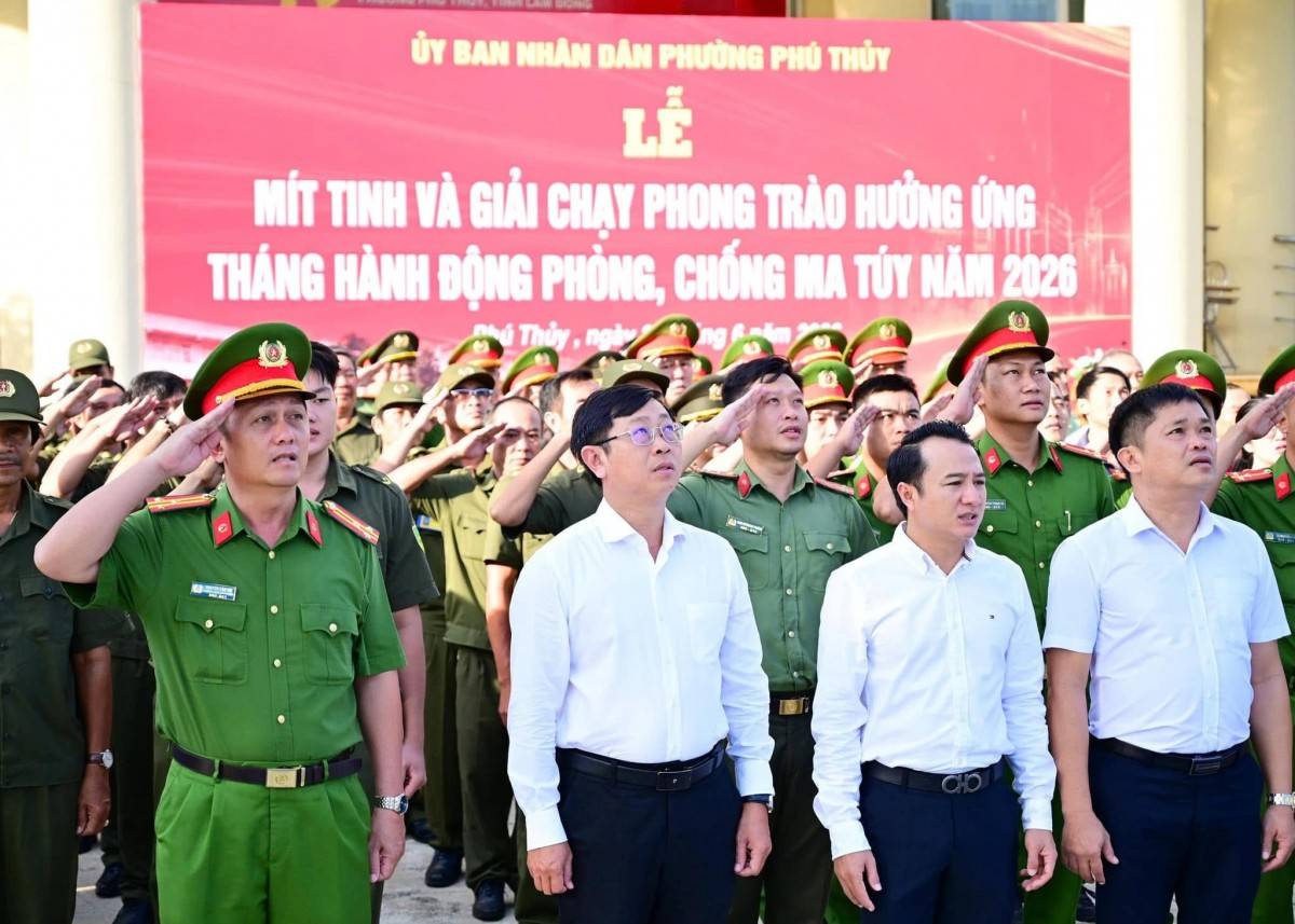 Lâm Đồng: Phường Phú Thủy  tổ chức giải chạy phong trào và diễu hành hưởng ứng Tháng hành động phòng, chống ma túy năm 2026