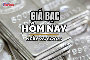 Giá bạc hôm nay 28/6/2026: Giá bạc trong nước biến động nhẹ, Phú Quý tăng mạnh