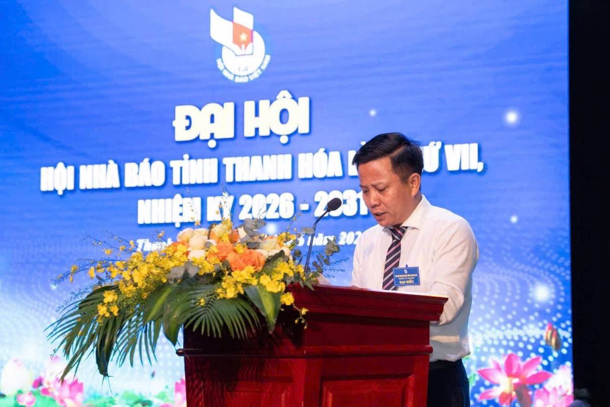 Nhà báo Nguyễn Anh Tuấn, Thư ký Chi hội Báo chí Trung ương tại Thanh Hóa.
