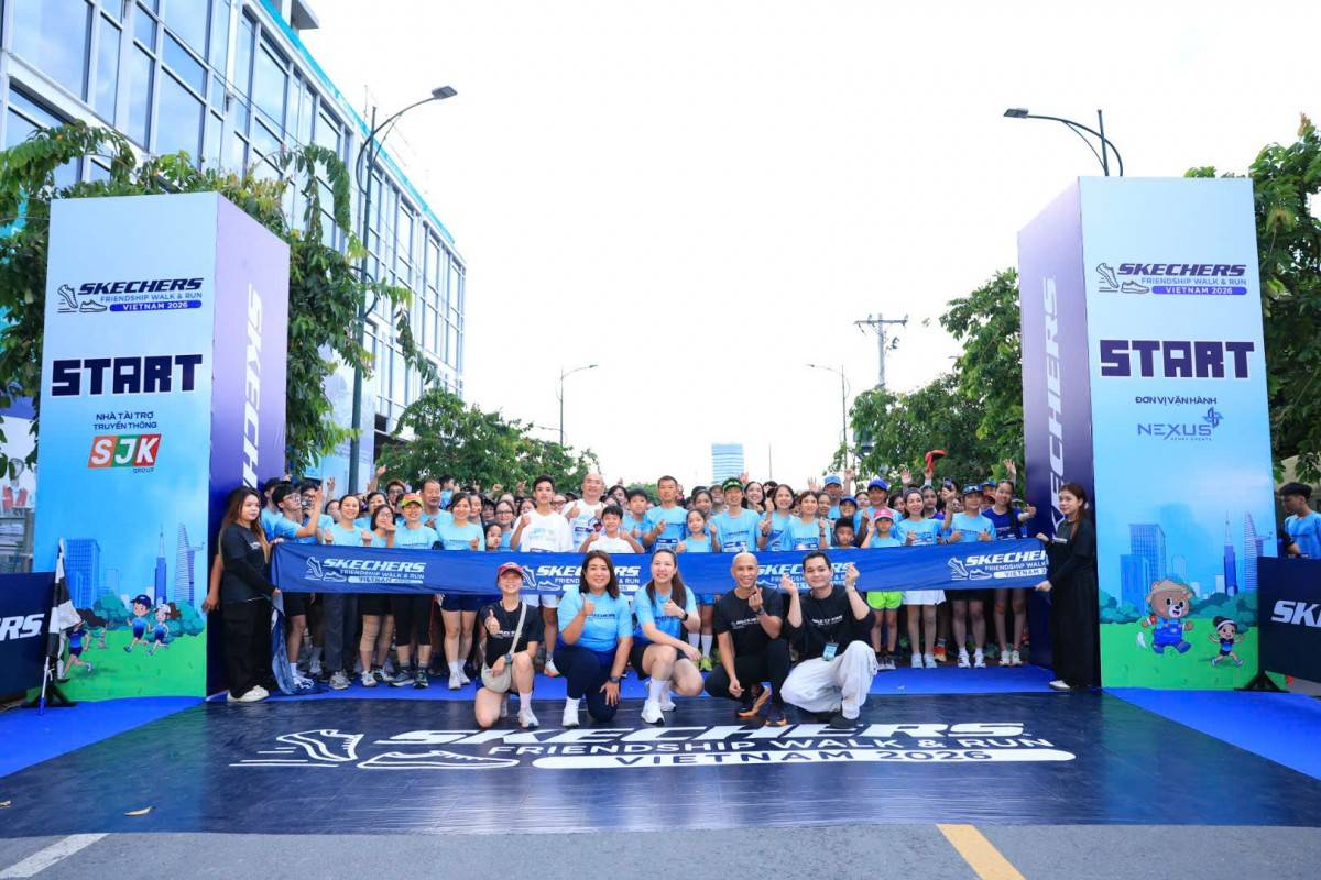 Skechers Friendship Walk & Run 2026 thu hút 6.000 vận động viên, lần đầu ra mắt đường chạy dành cho trẻ em