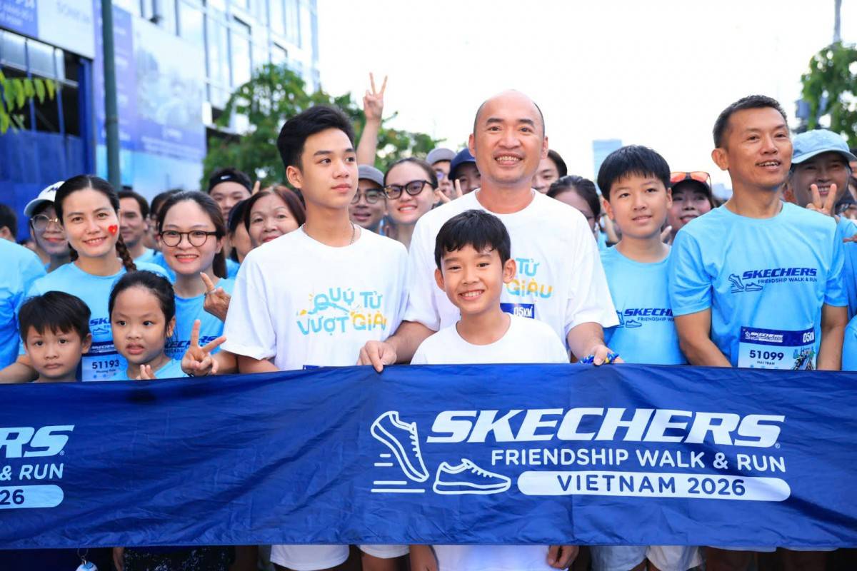 Skechers Friendship Walk & Run 2026 thu hút 6.000 vận động viên, lần đầu ra mắt đường chạy dành cho trẻ em