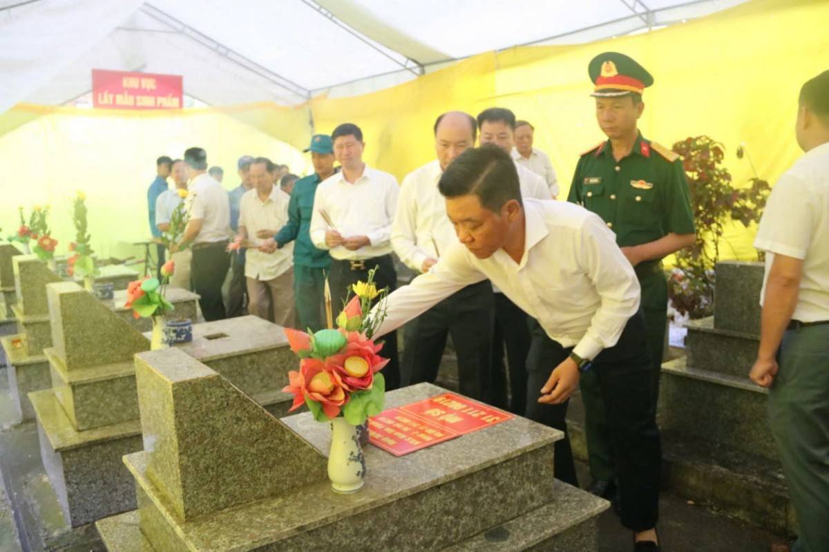 Kiến An triển khai lấy mẫu ADN xác định danh tính các liệt sĩ chưa rõ thông tin