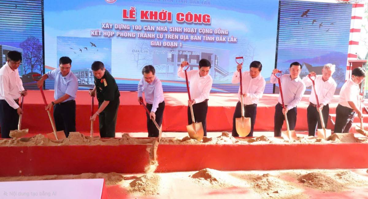 Đắk Lắk xây dựng 100 nhà sinh hoạt cộng đồng kết hợp phòng tránh lũ cho người dân