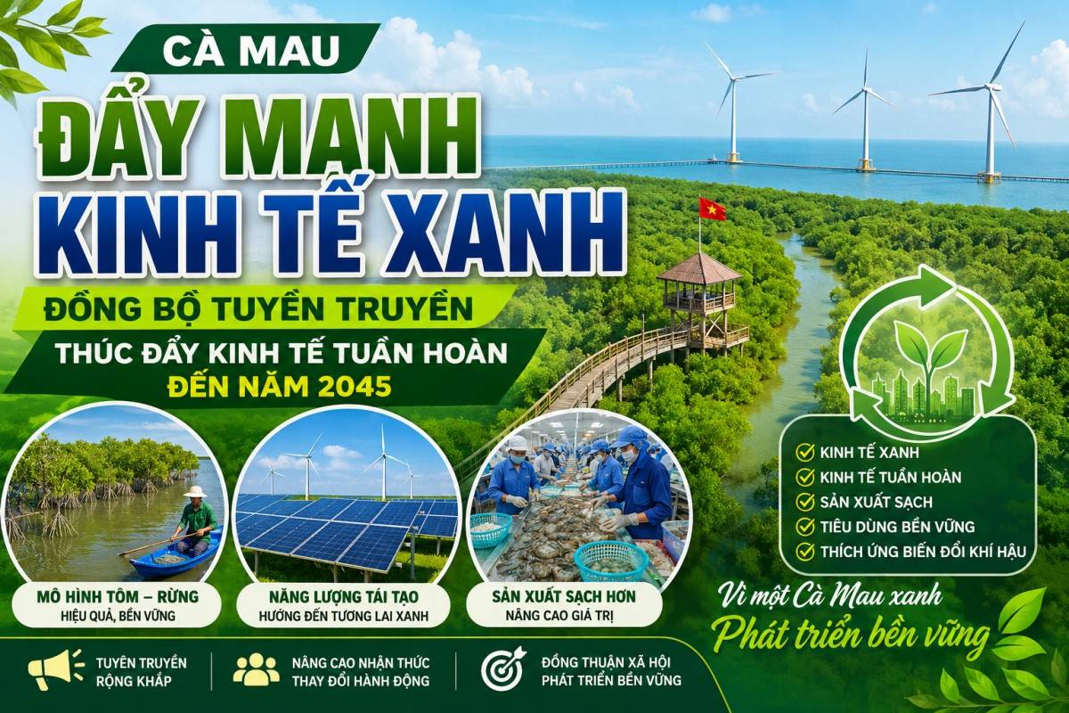 Cà Mau đẩy mạnh tuyên truyền chuyển đổi xanh trên các nền tảng truyền thông